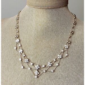 Jose Hess 18k white gold and natural VS diamond choker! 15.5” long - stunning!